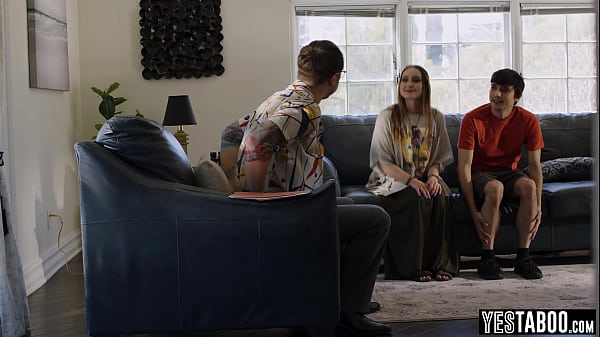 Couples therapy for teen gf ends up in a threesome with therapist